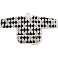NG Baby Haklapp med Ärm & Ficka Harlequin (Svart)