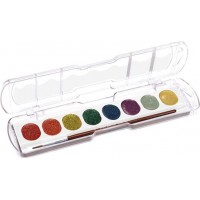 Giotto Aquarelli Glitter vattenfärg 8-pack