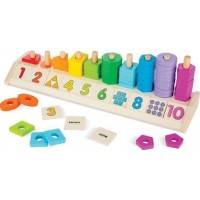 Melissa & Doug Stapla och räkna former och färger