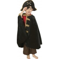 Den Goda Fen Piratmantel Gulddetaljer 4-8 år