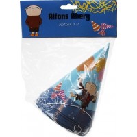 Alfons Åberg Partyhattar Blå 8-pack