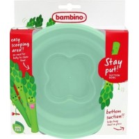 Bambino Tallrik med sugfot (Turkos)