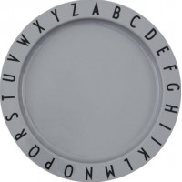 Design Letters ABC Tallrik (Grå)
