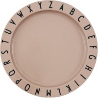 Design Letters ABC Tallrik (Rosa)