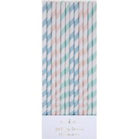 Meri Meri Sugrör 24-pack (Pastell)