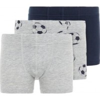 name it Boxer Fotboll 3-pack (Grey Melange)
