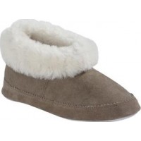 Shepherd Emmy Fårskinnstofflor (Grå/Vit)