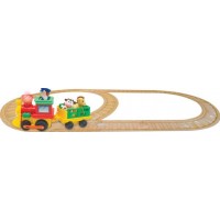 Tågbana 130cm med ljud och ljus