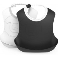 Twistshake Haklapp 2-pack (Svart/Vit)