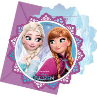 Inbjudningskort Disney Frost/Frozen - 6-pack