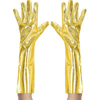 Långa Handskar Guldmetallic - One size