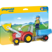 Playmobil 1.2.3 - Bonde med traktor och släp 6964