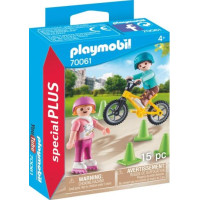Playmobil City Life - Barn med rullskridskor och cykel